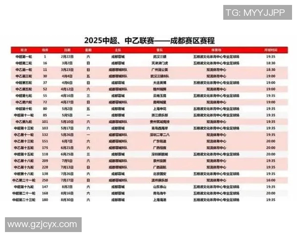 重庆中超联赛直播安排